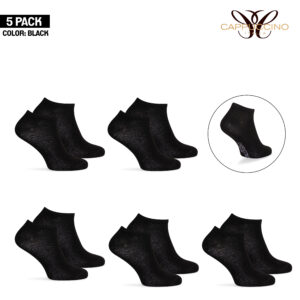 Terni 5-pack Bamboo Sneakers socks Black