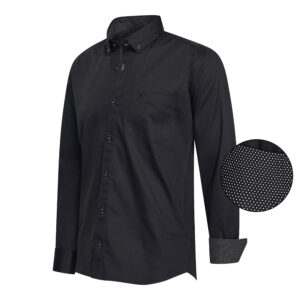 Ancona Shirt design Long Sleeve Black