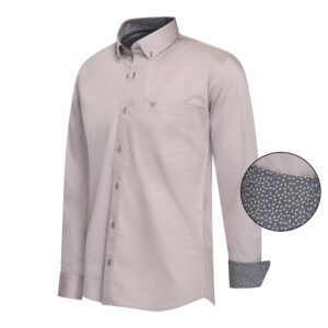 Ancona Shirt design Long Sleeve Grey