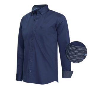 Ancona Shirt design Long Sleeve  Navy