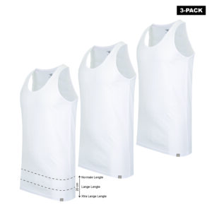 Belluno 3-pack halter hemden White