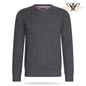 Adria Cable Knit Charcoal Mele