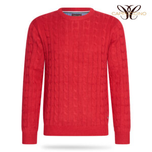Adria Cable Knit Red