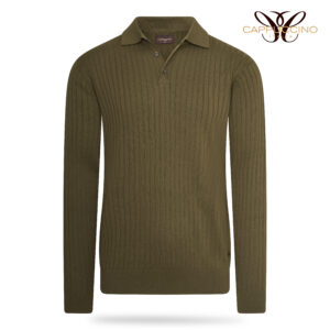 Mestre Polo L/S Knit Army