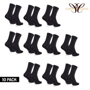 Foggia 10-pack Bamboo Socks Black