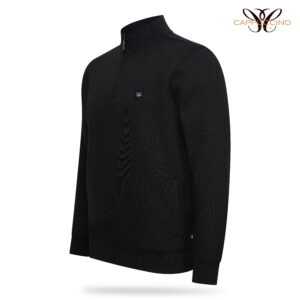 Florence 1/4 zip Fleece Sweater Black