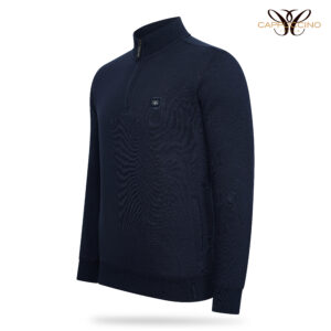 Florence 1/4 zip Fleece Sweater Navy