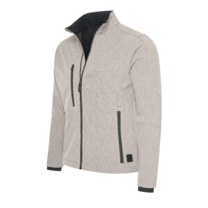 Genova Softshell Full Zip Grey Melange
