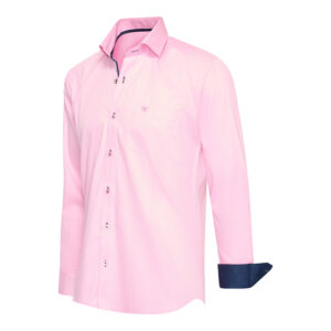 Milano Shirt Plain Long Sleeve Pink