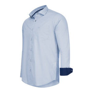 Milano Shirt Plain Long Sleeve Light Blue
