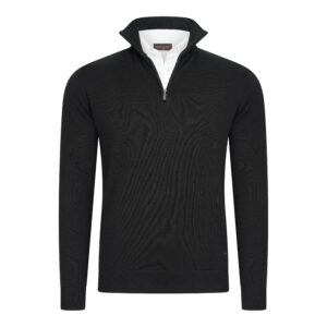 Como Mock 1/4 Zip Pullover Black