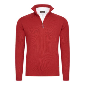 Como Mock 1/4 Zip Pullover Red