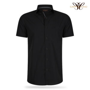 Palermo Shirt Basic Short Sleeve Black