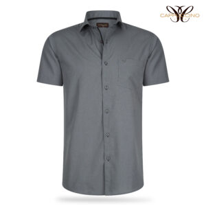 Palermo Shirt Basic Short Sleeve Charcoal
