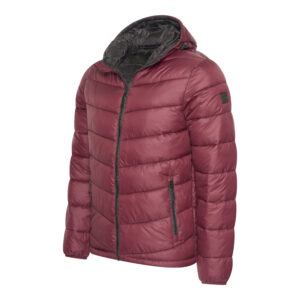 Parma Padded Jacket Hoody Burgundy