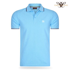 Udine Polo Applique Pique Sky