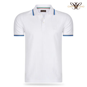 Udine Polo Applique Pique White