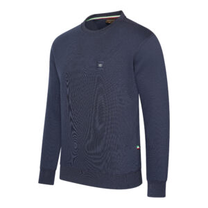 Prato Fleece Sweater Crew Neck Navy