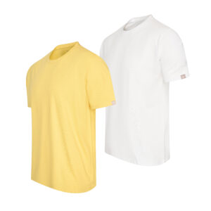 Roma T-shirt 2-pack White/Yellow