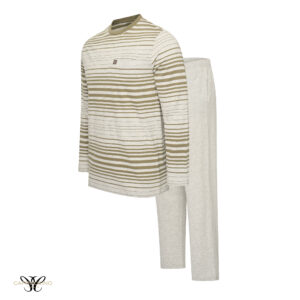 Siena Pyama Set Single Jersey Long Sleeve Army