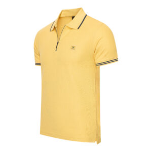 Torino Polo Zip Yellow
