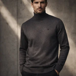 Trento High Neck Melange Pullover